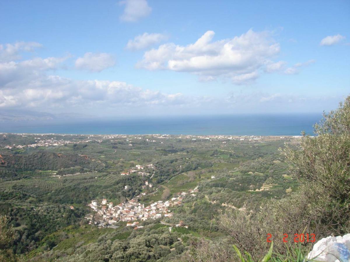 House With Sea View Close To Platanias Vrisai Ngoại thất bức ảnh